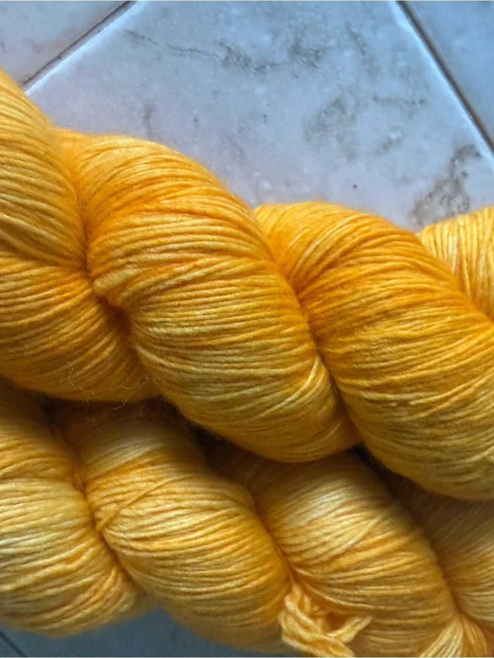 Malabrigo Lace Yarn in Vibrant Golden Yellow - Cadmium
